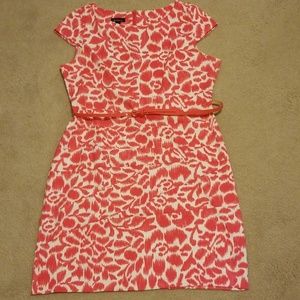 Beautiful pink and white sheath dress